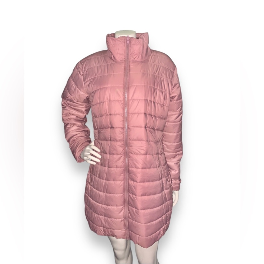 Women’s Lightweight Quilted Long Coat Jacket Size Large